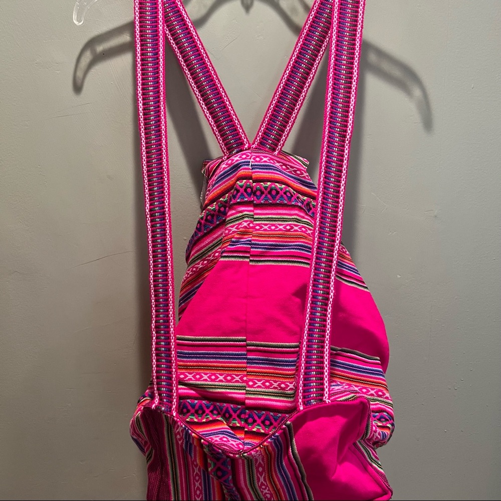 Multicolored Peruvian Blanket Backpack - image 4